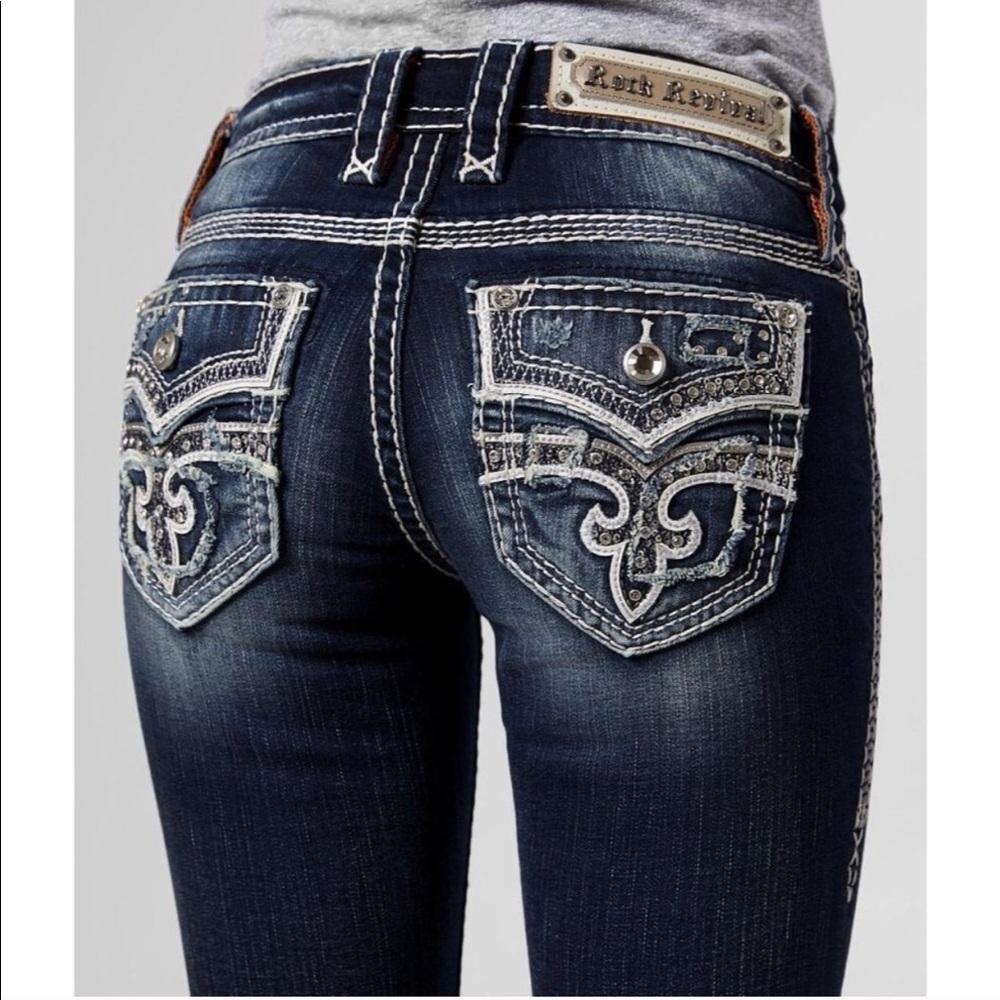 Rock Revival Celinda Dark Wash Skinny Jeans